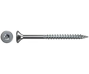 fischer Vite per truciolato 5,0 x 50 mm, testa svasata, zincata blu, filettatura parziale interna