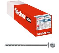 Fischer Viti per Legno e Costruzioni PowerFast FPF II STP 8,0x320, Filettatura Parziale, Testa Svasata Flangiata per Installazione a Scomparsa o a Filo Superficie, Impronta Torx, 50 Pz, 566367