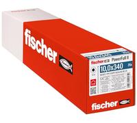 Fischer Viti per Legno e Costruzioni PowerFull II CHTF 10,0x340, Filetto Totale, Testa Cilindrica, Impronta Torx, Zincata Bianca, 25 Pz, 562972
