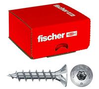 Fischer Viti per Legno o Truciolare Power-Fast II CTF 3,5x16 Filetto totale, Torx, Testa svasata piana, Zincatura bianca, 200 Pz, 670073