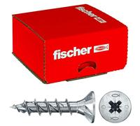 Fischer Viti per Legno o Truciolare Power-Fast II CZF 5,0x20 Filetto totale, Pozi, Testa svasata piana, Zincatura bianca, 500 Pz, 670388, bianche