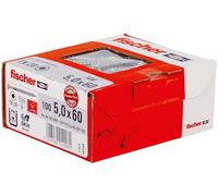 Fischer 657088 vite da legno 5 mm 60 torx acciaio inox a2 100 pz