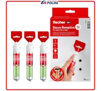 FISCHER Wallhero Filler 3 x 37g STUCCO RIEMPITIVO CON SPATOLA INTEGRATA