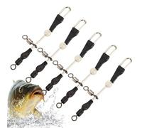 Fischereifasseln Schwckeln - Fassnetzwerke angeln | Fisch gefangen Köderringe Set von 5 | Fischereigrenze Angeklagte Leader Lines Stecker für Salzwasser Süßwasser