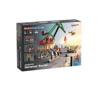 fischertechnik 536618 ADVANCED Universal Starter - Costruzioni per bambini da 7 anni, gioco educativo con carrucola, gru e macchina da corsa, stimola la comprensione tecnica