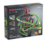 fischertechnik 536621 pista per biglie Dynamic L2 - kit per bambini dai 9 anni in su, giocattolo educativo con motore e curve ad alta velocità
