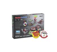 fischerfischertechnik Build-Your-Own-Game 564067 - costruzioni per bambini, giochi bambino da 7 anni, raccolta di giochi come roulette, ruota della fortuna e labirinto