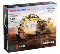 fischertechnik 576450 Liebherr R938 Escavatore Pneumatico - kit di costruzione per bambini dai 10 anni e adulti, 689 pezzi, giallo