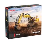 fischertechnik 576450 Liebherr R938 Escavatore Pneumatico - kit di costruzione per bambini dai 10 anni e adulti, 689 pezzi, giallo