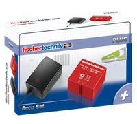Fischertechnik - Accu Set Giocattolo Educativo | Set di accessori da costruzione 34969, caricabatterie e batteria per modelli, protezione contro i cortocircuiti