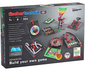 fischertechnik Build Your Own Game kit di costruzione +7 anni, 8 modelli | Gioco di costruzione 564067 con diversi giochi da tavolo e di abilità, divertimento per tutta la famiglia, istruzioni incluse