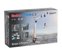 fischertechnik Crane kit di costruzione cantiere per bambini 7+ anni | Gioco di costruzioni gru per bambini 576103 per un'esperienza di montaggio rapida e un divertimento duraturo