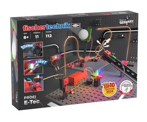 fischertechnik E-Tec, kit di elettricità per bambini 8+ anni, 11 modelli | Giocattolo educativo 571905, insegna in modo ludico i principali concetti dell'elettricità e stimola la curiosità