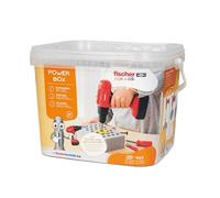 fischertechnik Fischer for Kids Power-Box 579436 - Attrezzi Giocattolo per Bambini con tasselli Duo Kid, cacciavite e Avvitatore a Batteria, dai 3 Anni in su