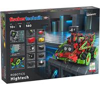 fischertechnik Hightech, kit di robotica 10+ anni, 9 modelli | Kit di costruzione educativo programmabile per bambini 559895, con controller TXT 4.0, modulo IA, servomotore