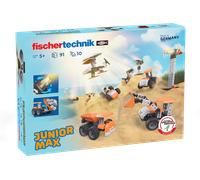 fischertechnik Junior Max 576101 - giocattolo da costruzione solare per bambini, gioco educativo con 10 modelli, dai 5 anni, arancione