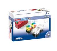 fischertechnik- Flash 533877 - Set supplementare Rainbow e 2 LED Bianchi, per Effetti Luminosi emozionanti, Colore Colourful