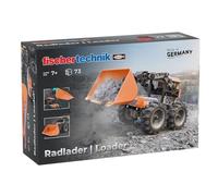 fischertechnik Loader 576106 - gioco educativo di costruzione, caricatore a ruote da assemblare per bambini a partire dai 7 anni, arancione