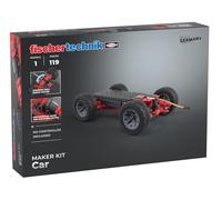 fischertechnik Maker Kit Car kit di costruzione, kit di robotica 14+ | Kit di sperimentazione personalizzabile 571900 con motore encoder e ingranaggio differenziale, senza controller