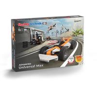 fischertechnik Universal Max kit di costruzione 7+ anni, 10 modelli | Set di costruzioni 571904 con modelli affascinanti, come un’auto da corsa e un elicottero, favorisce la comprensione tecnica