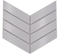 Fischgraet Piastrelle Mosaico Bianco IN Ceramica Paraspruzzi Brillante Opaco 10