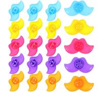 Fischietti Giocattolo Creativi 20 Pezzi in Pp per Ragazzo Ragazza | Colori Vivaci e Design Gioioso, per Feste e Foto, Facili da Usare e Suonare Colore Casuale