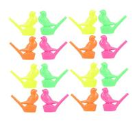 Fischietti in Plastica Colorati 16 Pezzi, Giocattolo | Forma a Volatile, Suono Divertente per Feste e Viaggi, Lotti Leggeri per Creare Tracce Video Colore Casuale