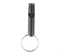 Fischietto 100dB per Escursionismo Bushcraft Fischietto 100dB | Alluminio leggero, impermeabile, 100dB suono per forte, per sopravvivenza, trekking, campeggio(Black)