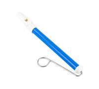 Fischietto a scorrimento per bambini e adulti, strumento musicale con asta scorrevole in metallo, interattivo, regalo per gli amanti della musica, 22 cm, blu