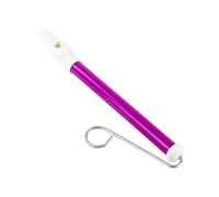 Fischietto a scorrimento per bambini e adulti, strumento musicale con asta scorrevole in metallo, interattivo, regalo per gli amanti della musica, 22 cm, viola