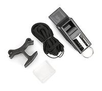 Fischietto Arbitro, Fischio all'aperto Pallacanestro Allenamento sportivo Fischietto da calcio Sopravvivenza da campeggio Fischi salvavita di emergenza(Argento nero)