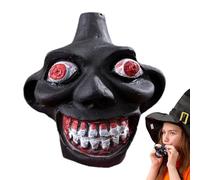 Fischietto azteco, fischietto azteco della morte, fischietto forte a forma di demone, autentico fischietto azteco a forma di demone, fischietto della morte più forte, giocattolo antistress con suono