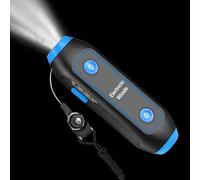 Fischietto da esterno, fischietto da arbitro, fischietto elettronico da trekking di sicurezza - fischietto ad alto volume con luce LED, fischietti elettronici con 3 suoni forti diversi regolabili per