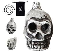 Fischietto del cranio spettrale - fischio di grido ad alto tono, proposta sonora di Halloween | Produce rumori di urla per piercing all'orecchio forte, costruzione in ceramica con design di cole di la