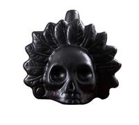 Fischietto della morte azteco, 125+ dB urlante, autentico fantasma azteco per Halloween e regali del giorno dei morti (nero)