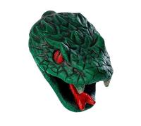 Fischietto della morte azteco, 125 dB, urlo umano più forte, design con teschio a forma di testa di serpente, fischietto messicano con custodia, regalo per Halloween (colore A)