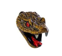 Fischietto della morte azteco, 125 dB, urlo umano più forte, design con teschio a forma di testa di serpente, fischietto messicano con custodia, regalo per Halloween (colore C)