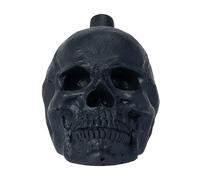 Fischietto della morte azteco, autentico, 125 decibel, fischietto horror, perfetto per Halloween, giorno dei morti, casa infestata e regali da collezione (nero)