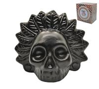 Fischietto della morte azteco che urla reale, fischietto umano più forte, autentico, terrificante, per sport e sicurezza a oltre 125 decibel, da collezione, creazione di atmosfera di Halloween (nero
