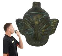 Fischietto della morte azteco - Fischietto da guerra con teschio che urla, fischietto più forte | Effetto sonoro agghiacciante azteco della morte, fischietto misterioso urlo, strumento per Halloween