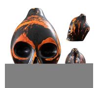 Fischietto della morte , fischietto da collezione, decorazione strana con teschio, dispositivo sonoro urlante, per adulti e bambini, per feste di Halloween