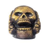 Fischietto della morte, fischietto da guerra, giocattolo spaventoso, non richiede batterie, formato tascabile, 6 x 7,4 x 5,8 cm, per feste
