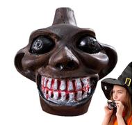 Fischietto della morte,Fischio della morte con urla reali,Fischio di morte a forma di demone - Fischio di morte Il suono più forte e autentico, unico e con de cole