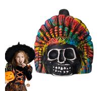 Fischietto della morte , portatile, in ceramica, con teschio spaventoso, terrore, folk e mondo, strumenti per Halloween, famiglia, amici