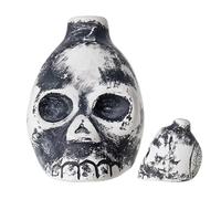 Fischietto della Morte - Resina 7,7×6,3×8,5 cm | Śilbato di Halloween con effetto sonoro spettrale, generatore di rumore per trucchi spaventosi, strumento per scherzi di festa, fischietto spaventoso |