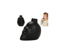 Fischietto della morte urlante | fischietto in ceramica a forma di teschio | forte urlo umano | fischietto da guerra ad alto decibel per Halloween, case infestate, feste messicane e