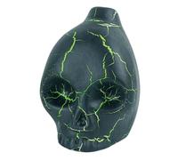 Fischietto della morte, vero fischietto azteco urlante, fischietto della morte con design a bocca di corvo, ornamento per Halloween, fischietto da guerra azteco, fischietto unico con suono strano per