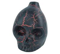 Fischietto della morte, vero fischietto azteco urlante, fischietto della morte con design a bocca di corvo, ornamento per Halloween, fischietto da guerra azteco, fischietto unico con suono strano per