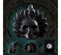 Fischietto di morte azteco, Real Screaming Aztec Death Whistle, fischietto per la morte, 125+Db Urlo umano autentico e reale, Fischietto in ceramica più rumoroso (BLACK)