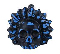 Fischietto di morte azteco, Real Screaming Aztec Death Whistle, fischietto per la morte, 125+Db Urlo umano autentico e reale, Fischietto in ceramica più rumoroso (blue black)